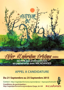 AUTOUR DE VEGETAL Appel à Candidature AEA